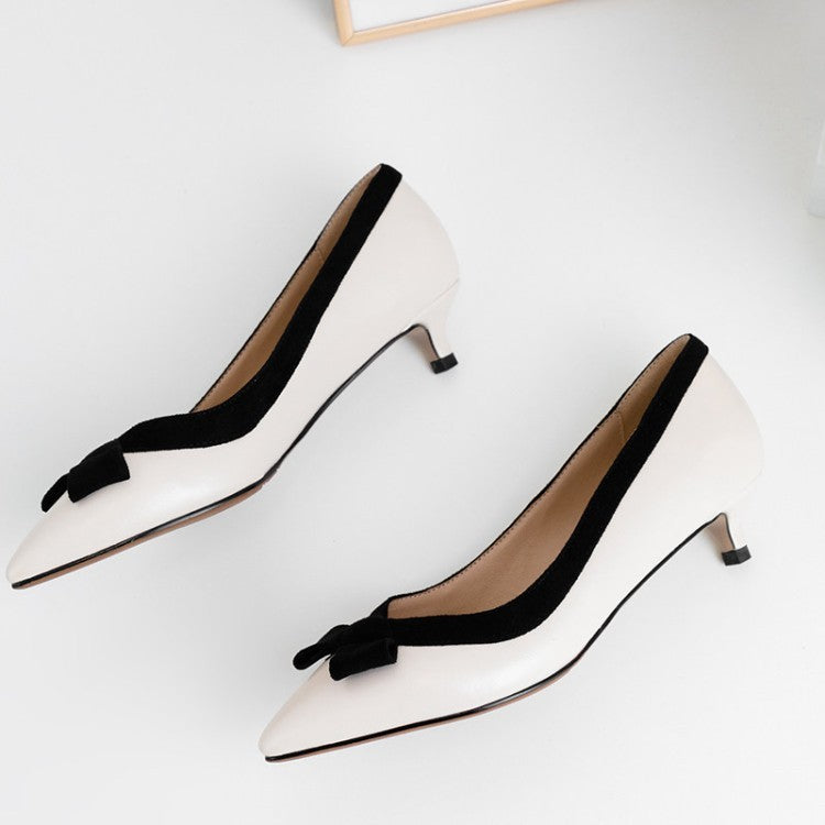New Korean style ladies single shoes high heels low heels