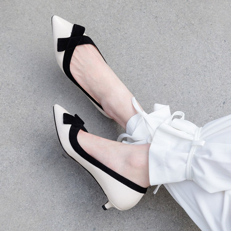 New Korean style ladies single shoes high heels low heels