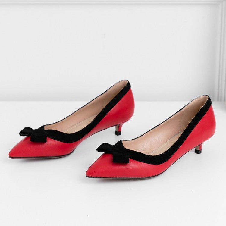 New Korean style ladies single shoes high heels low heels