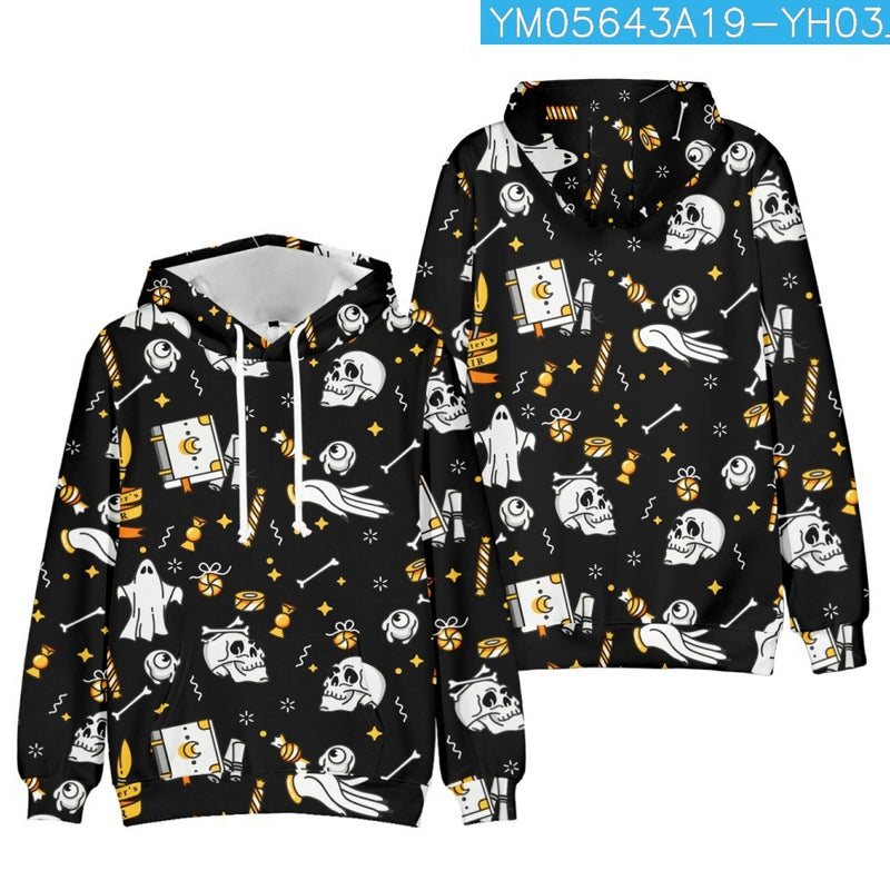 3D Printed Casual Personality Hooded Sweatshirt