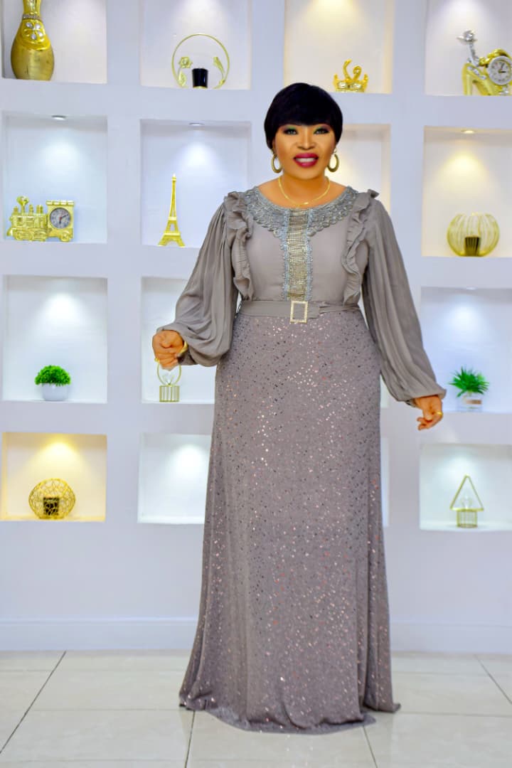 Premium Navy Blue Luxury Maxi Gown Elegant Party & Occasion Dress