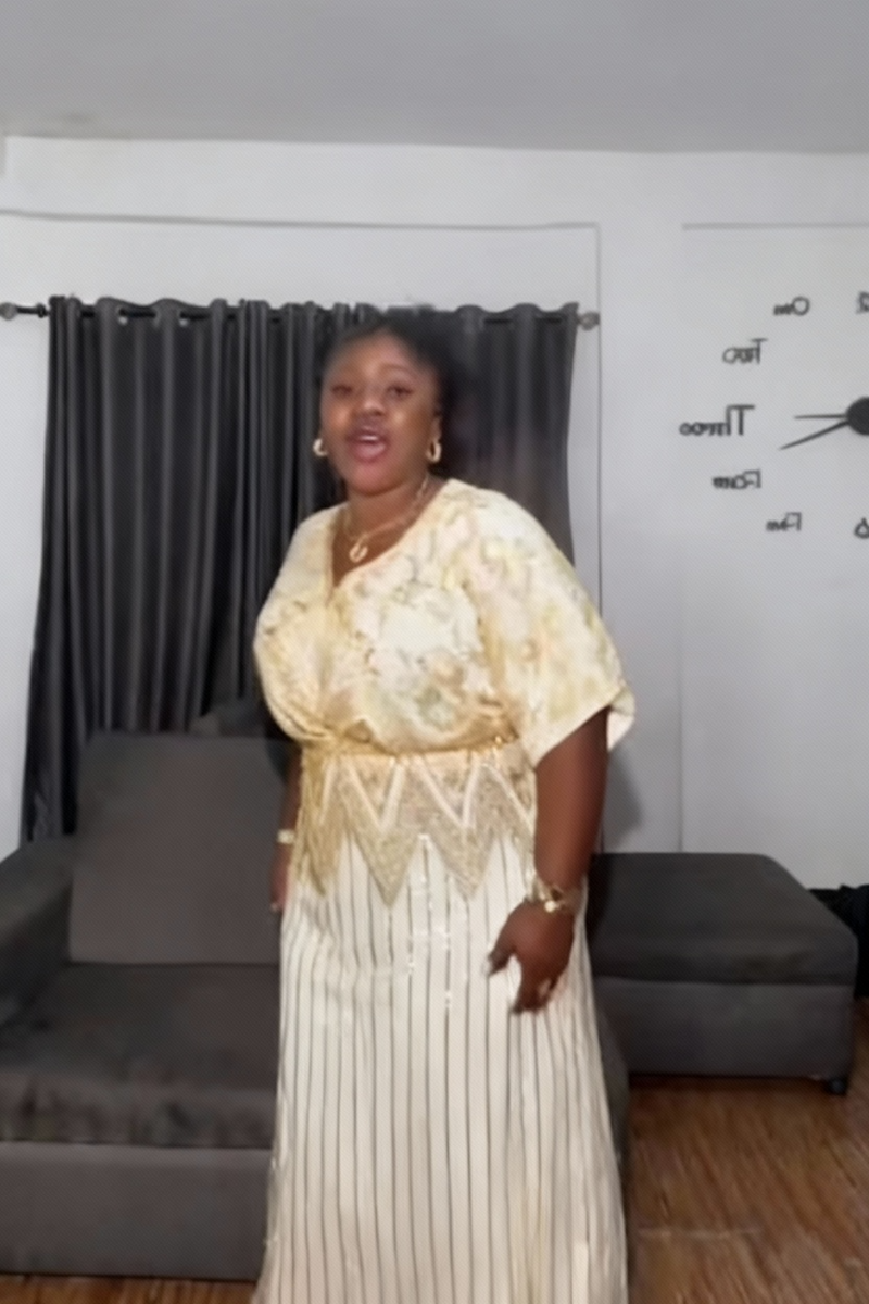 Luxury Sequin Women’s Party Dress Elegant Free-Size Evening Gown